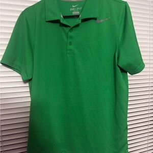 Nike Men's Vibrant Green Dri-FIT Polo